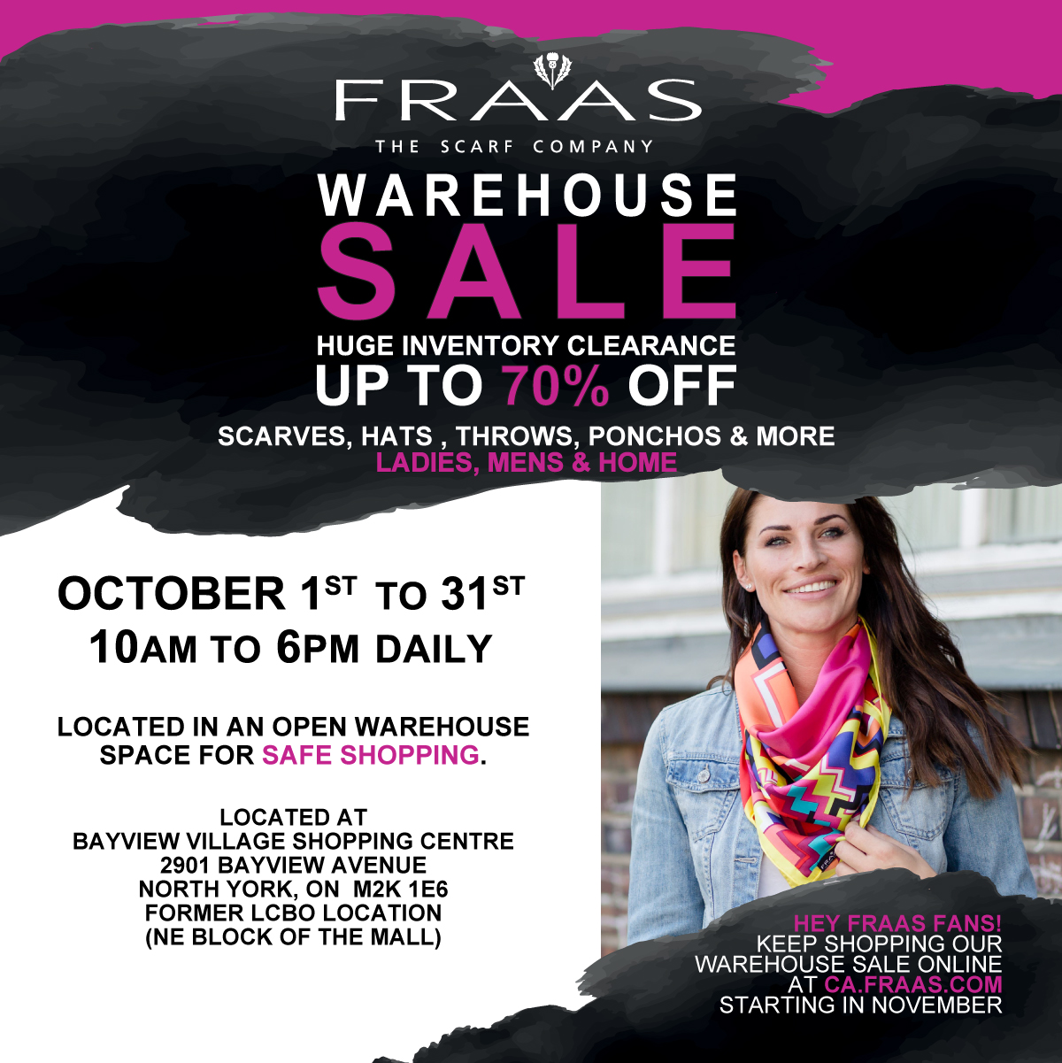 FRAAS Warehouse Sale